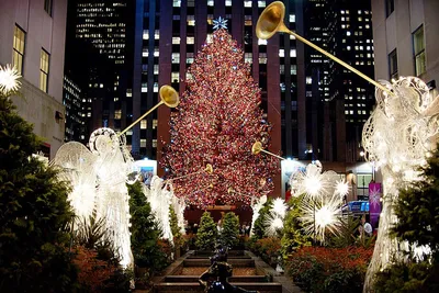 Рождество в Нью-Йорке 2023 | Прогулка по Манхэттену | Рождественская елка |  Rockefeller Center 4K - YouTube
