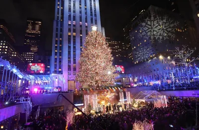 Рождественские огни Нью Йорка | Главная ёлка города | Christmas in New York  2023 - YouTube