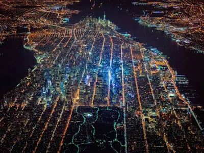Нью-Йорк с высоты птичьего полета (18 фото) | Прикол.ру - приколы,  картинки, фотки и розыгрыши!