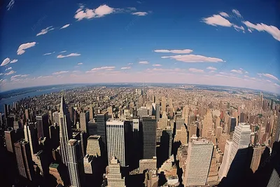 Глядя на город Нью Йорк с высоты птичьего полета, архитектура, облако, штат Нью  Йорк фон картинки и Фото для бесплатной загрузки