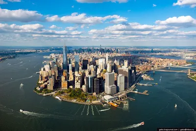 Впечатляющее зрелище: так выглядит Нью-Йорк с высоты птичьего полёта (фото)  | Строительный портал BuildPortal