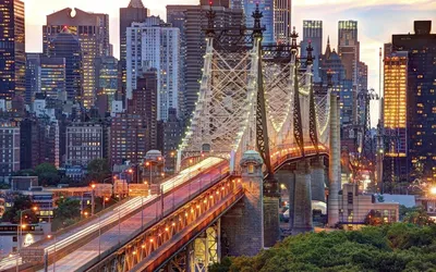 Нью-Йорк Сити Манхэттен вид сверху – Стоковое редакционное фото ©  rabbit75_dep #5566061