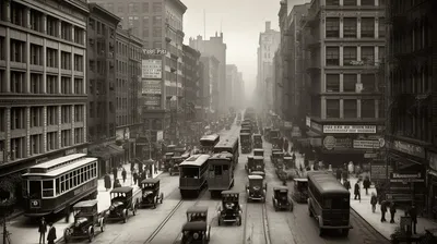 старая фотография города 1910 х годов, старые фотографии Нью Йорка, Нью Йорк,  город фон картинки и Фото для бесплатной загрузки