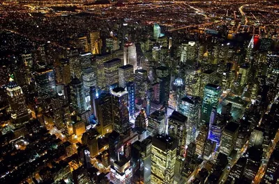 Нью-Йорк, Ночь, Вид сверху, , …» — создано в Шедевруме
