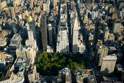 Нью-Йорк,Манхэттен,вид сверху, …» — создано в Шедевруме