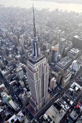 Фрески на стену Нью-йорк, вид сверху, небоскребы, aртикул: 2066 Тучи над Нью -Йорком
