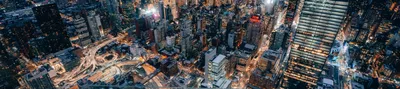 Ночной Нью-Йорк, вид сверху, …» — создано в Шедевруме