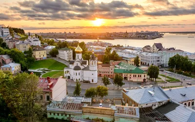 Панорама Нижнего Новгорода в высоком разрешении (JPG)