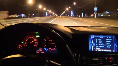 Ночная дорога вид из машины ночью - 65 фото