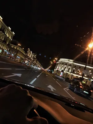 ночная москва из окна машины - YouTube