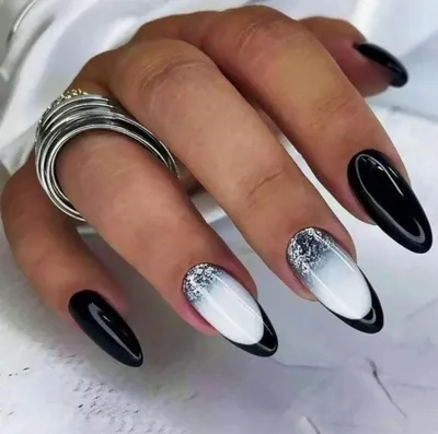 Накладные ногти Kitty Nail, классический белый френч, форма балерина,  длинные, 24 шт - купити за найкращою ціною в Україні ➤ KittyShop.com.ua