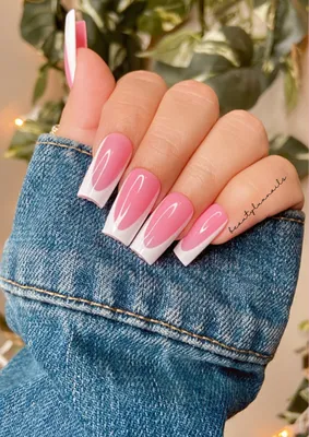 White classic nails | Purple acrylic nails, Simple nails, Elegant nails