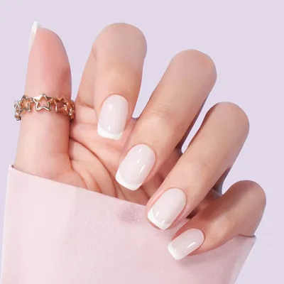 25 Beautiful Neutral Nails To Welcome 2023 : Classic + Glam Glitter French  Tips