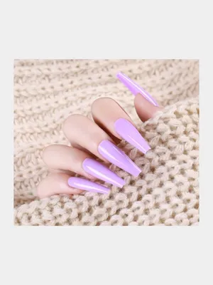 Типсы с бабочками для дизайна ногтей лаванда фиолетовый смешанный Блеск во  французском стиле Модные накладные ногти Короткие бусины для дизайна ногтей  | AliExpress