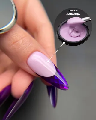Дизайн ногтей Лаванда накладные ногти для балерины Роза Цветущая Длинные  накладные ногти | AliExpress