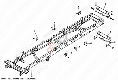 Рама камаз с документами 55102 4310 43101 53215 в Набережных Челнах – Цена,  Фото