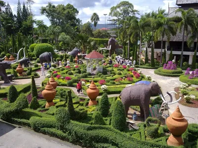 Тропический ботанический сад Нонг Нуч (Nong Nooch Tropical Botanical  Garden) | ботанический сад, собрание миниатюрных деревьев бонсаи, парк  орхидей | Паттайя | Таиланд