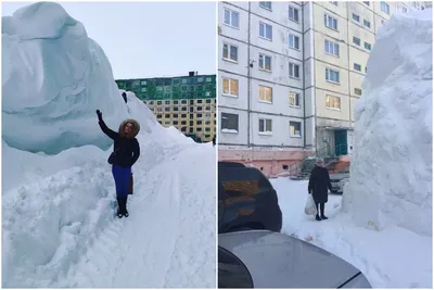 Фото: Норильск накрыло снегопадом и \"черной пургой\" - Российская газета
