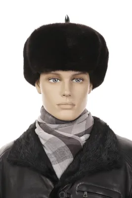 Норковая шапка-пирожок за 8500 руб: купите в Москве в магазине 'Город  Шапок'. Черная, из меха норки.