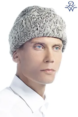 Мужская шапка-обманка из русской норки, купить формованную обманку, шапка -обманка