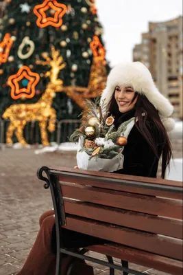 🎄 Идея для новогодней фотосессии на улице 👗 Платья в аренду и напрокат  Story Dress Москва