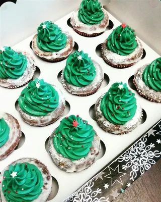 Кондитерская За Обе Щеки - Новогодние капкейки 🎄🎄 | Facebook