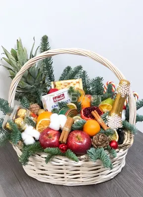 Подарочные корзины New Year Gift Basket large (Подарочная корзина новогодняя  большая), купить в магазине в Курске - цена, отзывы