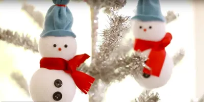 Новогодние украшения Снеговик своими руками — купить в интернет-магазине по  низкой цене на Яндекс Маркете