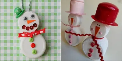 НОВОГОДНИЕ ПОДЕЛКИ. Зимние поделки своими руками. Снеговик своими руками.  DIY Christmas crafts. - YouTube