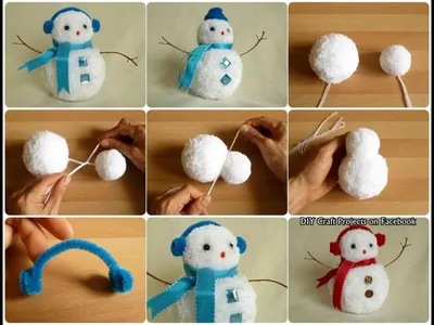 Набор для творчества «Новогодняя аппликация» Снеговик купить в Чите Наборы  для аппликации в интернет-магазине Чита.дети (7870706)