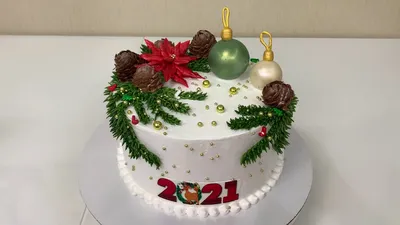 Фоновые новогодние торты для украшения