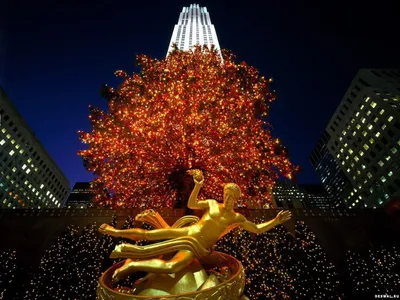 Рождественский нью йорк обои - 80 фото