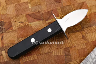 Профессиональный нож для открытия устриц с гардой, нержавеющая сталь,  Paderno. (48280-04)