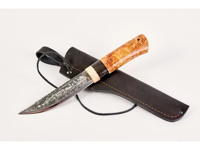 Нож охотничий \"Якут\" кованный из стали К340, якутский ручной работы |  Студия ножей \"Наследие\" купить