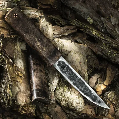 Нож «ЯКУТ большой» 95Х18, кап клена, рог купить в интернет-магазине  Ворсменские ножи для охоты и рыбалки Емельянова