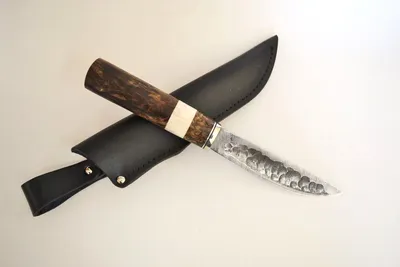 Нож Якут, откованный дол, средний из дамаска – купить нож в  интернет-магазине Окские Ножи с доставкой по России