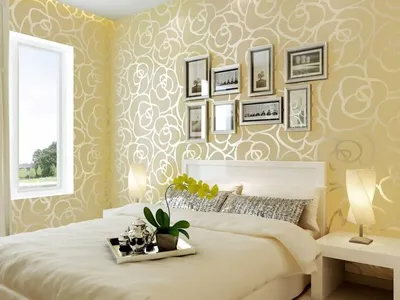Светлые обои в спальню ⭐ - 150 фото эксклюзивных идей дизайна и сочетания в  интерьере спальни