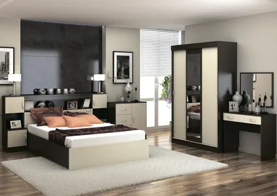 Спальня с темными обоями: как оживить дизайн интерьера [84 фото]