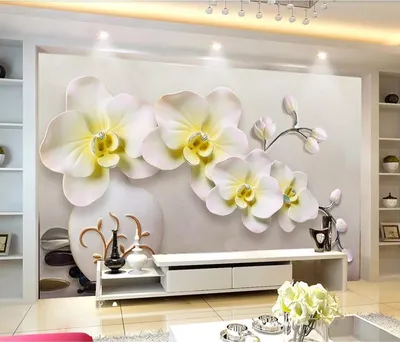Обои с орхидеями для стен - 68 фото