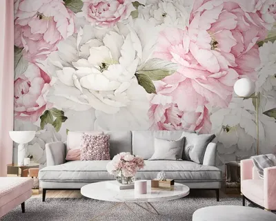 Декоративные обои для детской комнаты с розовыми цветами | AliExpress