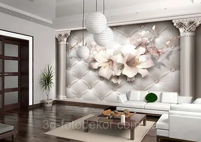 Фотообои Dekor Vinil 3D фотообои лилии,наклейки на стену,обои цветы,фреска  в спальню,гостиную,абстракция,обои 3д для стен,декор | AliExpress