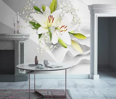 Обои с лилиями для стен в интерьере (28 фото) - красивые картинки и HD фото