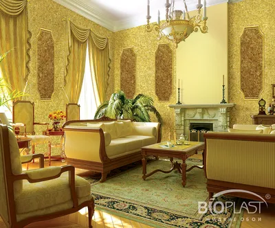 Интерьер в классическом стиле с фотообоями от ТМ Walldeco