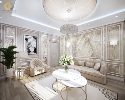 Интерьер в классическом стиле с фотообоями от ТМ Walldeco