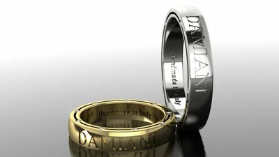 Обручальные кольца в стиле damiani