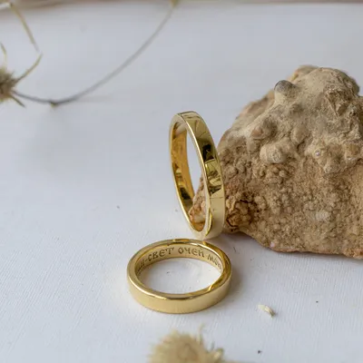 Обручальные кольца серебряные с позолотой классические широкие купить в  ювелирном интернет-магазине Shkatulka
