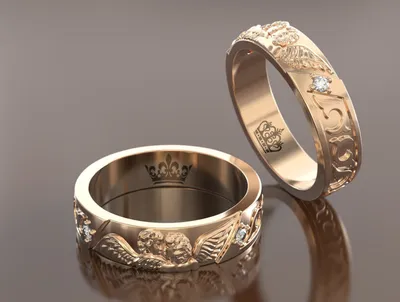 Гравировка на венчальных кольцах из золота! 😎