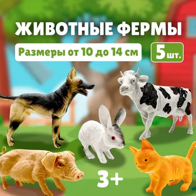 Игровой набор фигурок домашних животных для малышей, Домашние животные  коллекционные \"В деревне\", развивающие игрушки для детей, обучающий набор  для мальчика и для девочки - купить с доставкой по выгодным ценам в  интернет-магазине