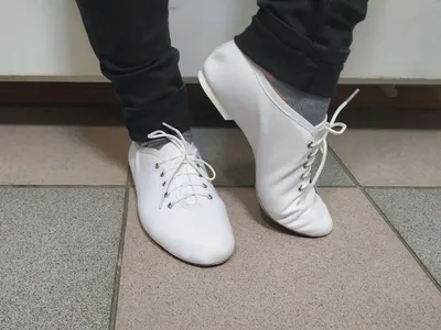 Джазовки WRNT, спорт, кожа, Черный - Dance Line