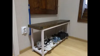 Полка для обуви своими руками | Обувница в стиле Лофт | DIY shoes storage -  YouTube